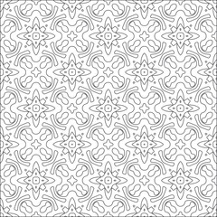 Design monochrome grating pattern,black and white patterns.Repeating geometric tiles from striped elements. black otnament.