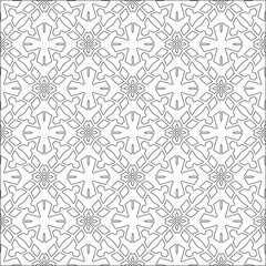 Design monochrome grating pattern,black and white patterns.Repeating geometric tiles from striped elements. black otnament.