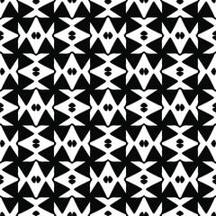 Seamless vector pattern in geometric ornamental style. Black  ornament.
