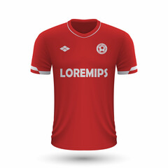 Realistic soccer shirt Antwerp 2022, jersey template for football kit.