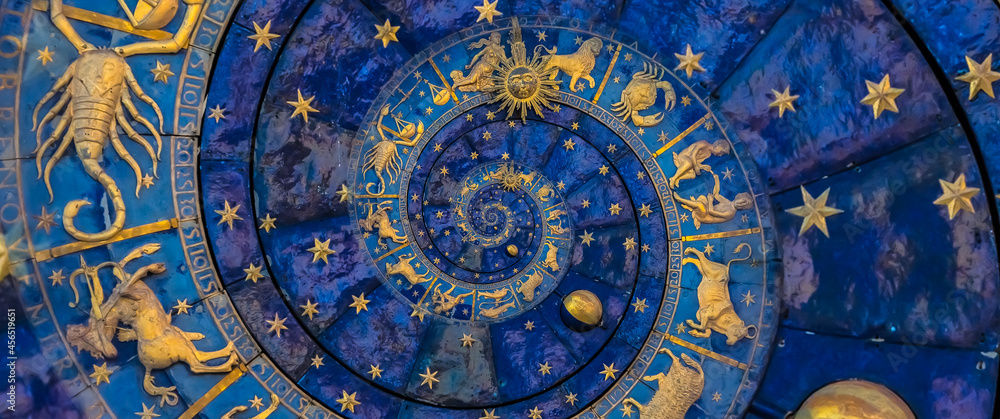 Wall mural droste effect background. abstract design for concepts related to astrology and fantasy.