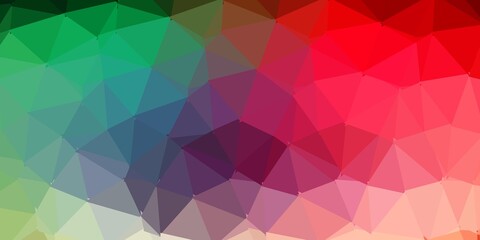 Light green, red vector poly triangle texture.
