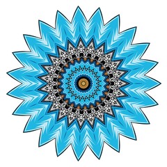 spiritual symbol round ornament