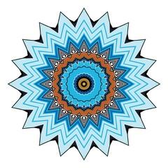 spiritual symbol round ornament