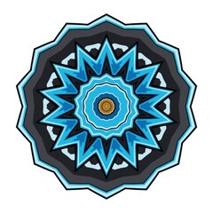 spiritual symbol round ornament