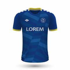Realistic soccer shirt Everton 2022, jersey template for football kit.