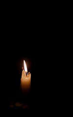 candle in the dark