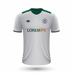 Realistic soccer shirt Borussia Mönchengladbach 2022, jersey template for football kit