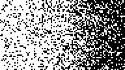Black and White Random Pixels Pattern. Shuffled pixels texture background. Classic Pixel Art. Vector Illustration.
