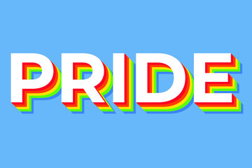 Pride Rainbow Retro Effect