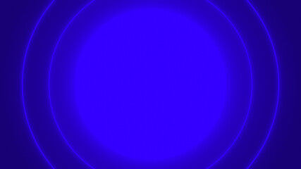 Beautiful Dark Blue Neon Circles Background