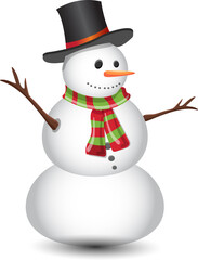 Snowman Merry Christmas collection vector illustration 