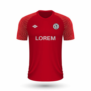 Realistic soccer shirt Mallorca 2022, jersey template for football kit.