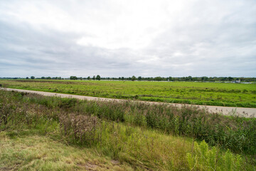 Obraz premium The Maas river near Afferden, The Netherlands