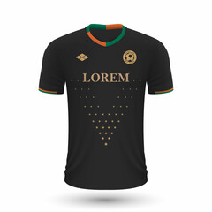 Realistic soccer shirt Venezia 2022, jersey template for football kit