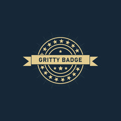 premium quality badge logo design