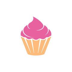 Cupcake icon design illustration template