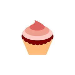 Cupcake icon design illustration template