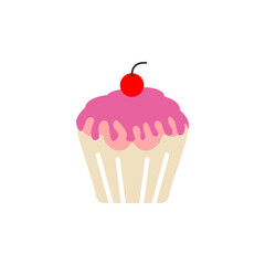 Cupcake icon design illustration template