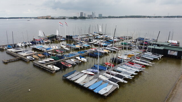Boat Dock Muiderberg Almere Netherlands