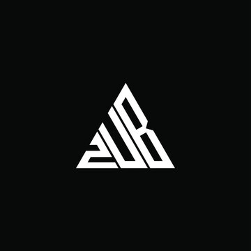 ZUB letter logo creative design. ZUB unique design
