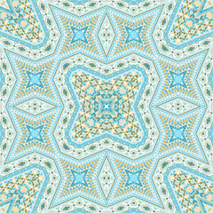 Moroccan endless pattern vector design. Oriental geometric texture. Fabric print in ethnic style.