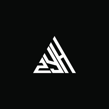 ZYH letter logo creative design. ZYH unique design
