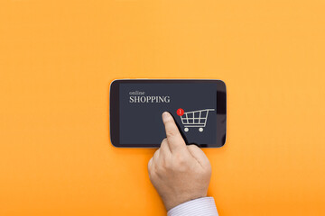 Conceptual photo representing online shopping