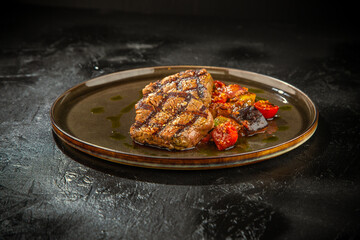 grilled meat on a grill