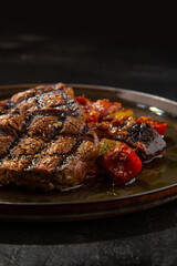 grilled meat on a grill