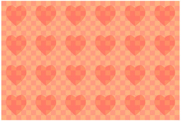 heart seamless texture background vector design