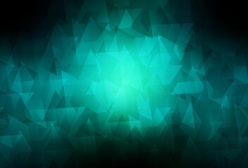 Fototapeta premium Dark Blue, Green vector template with rhombus.