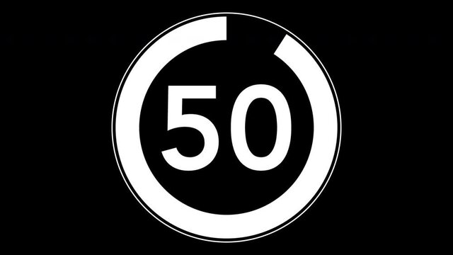 55秒のシンプルなカウントダウンタイマー