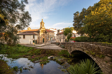 Santiago de Compostela, Spain. The Chapel of O Carme de Abaixo (Low Carmel), a church near the...