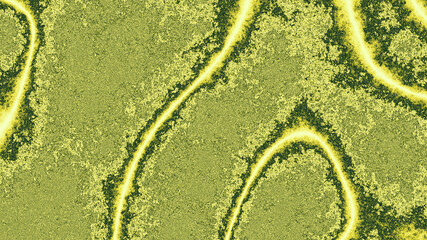 Computer generated image of  geometric shapes slowly changing their position in space