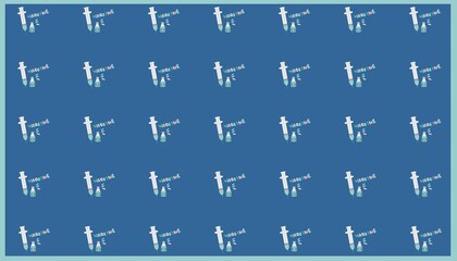 Illustration vector graphic of vaccine pattern.