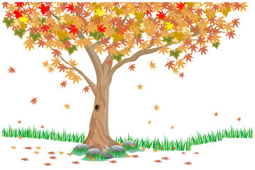 beautiful tree on white background vector design