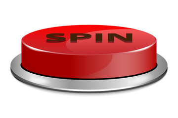 red button on white background vector design