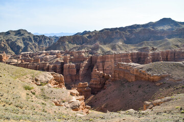 Charyn Canyon Nationalpark in Kazakhstan, east of Almaty, close to the Chinese border