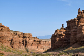 Charyn Canyon Nationalpark in Kazakhstan, east of Almaty, close to the Chinese border