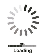 Loading icon set. vector illustration