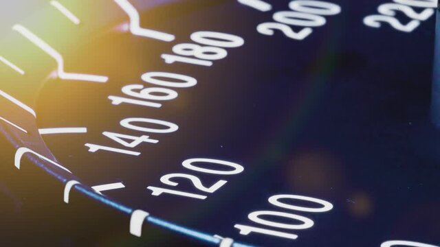 Speed detail tachometer macro shot 5