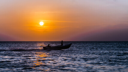 Beautiful sunset with fishing boat
- Chilaw, Sri lanka