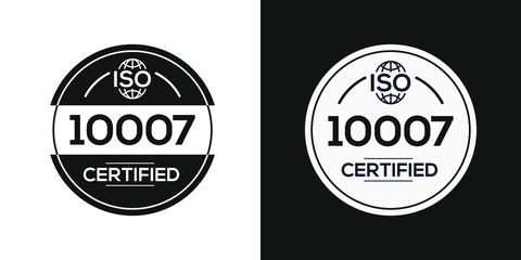 Obraz premium Creative (ISO 10007) Standard quality symbol, vector illustration.