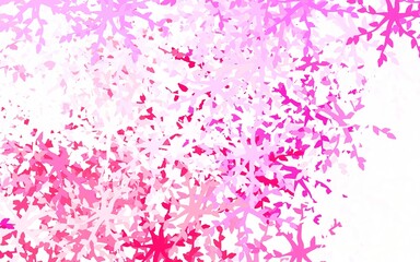 Light Pink vector template with chaotic shapes.