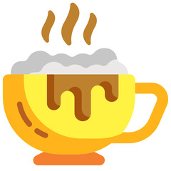 hot chocolate flat icon
