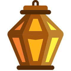 lantern flat icon