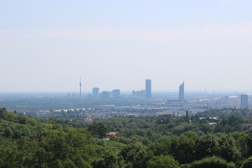 most beautiful view on the vienna cityscape