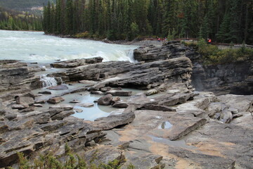 Dry Athabasca Falls, Jasper National Park, Alberta