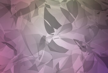 Light Pink, Green vector background with abstract polygonals.